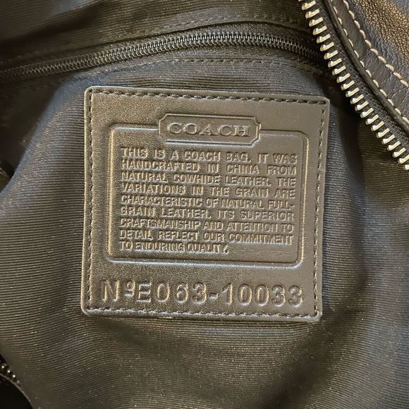 Coach Soft Black Leather Hobo Bag - Picture 5 of 11